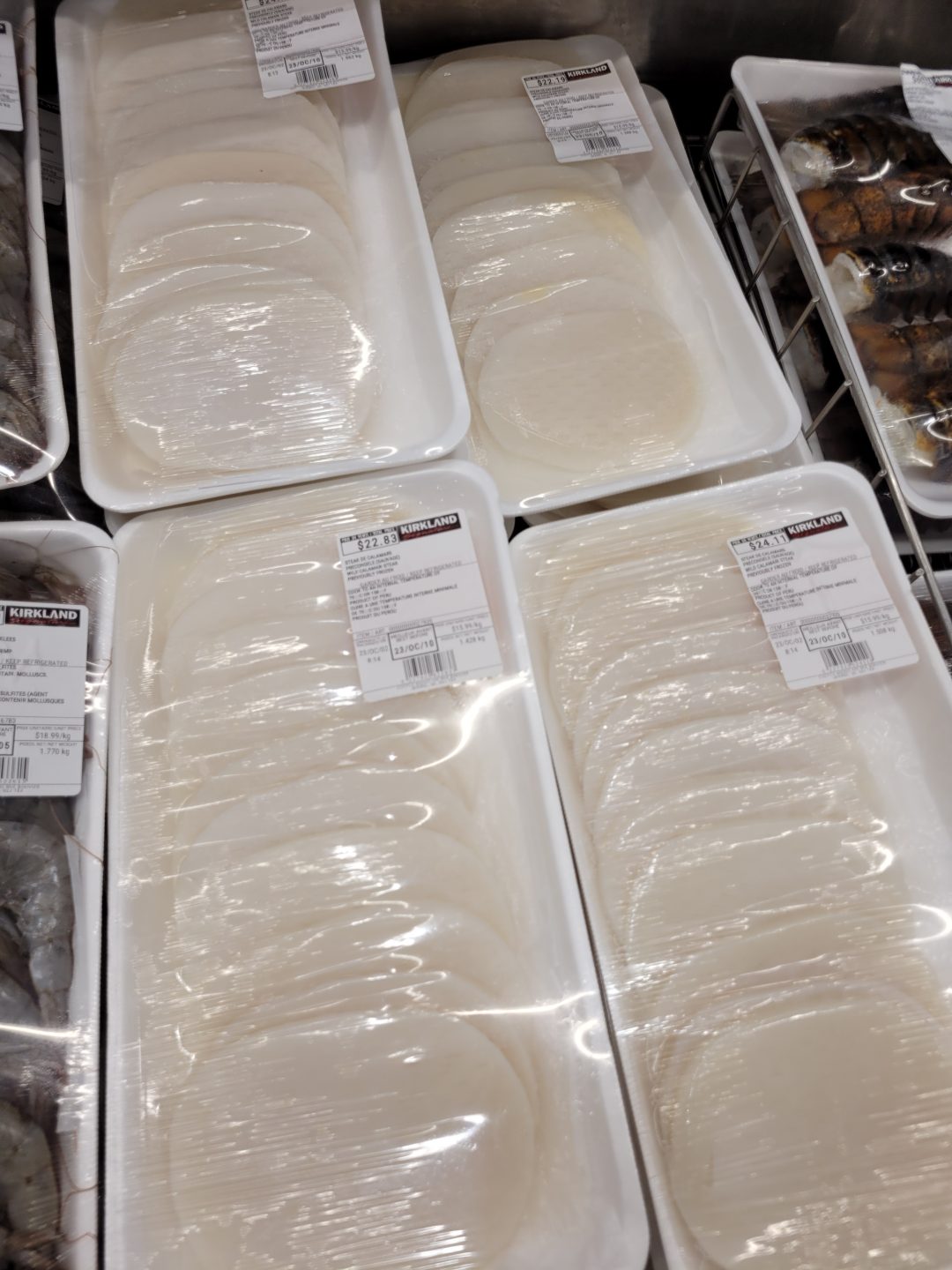 Vu chez Costco, au Québec Produits de la mer